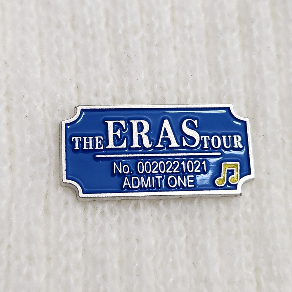 The Eras Tour Ticket Taylor Swift Enamel Pin